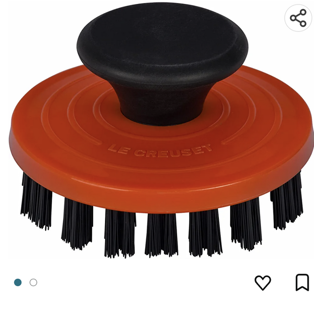 Le Creuset Nylon Cast Iron Grill Pan Brush, 3 1/4 Inches, Marseille