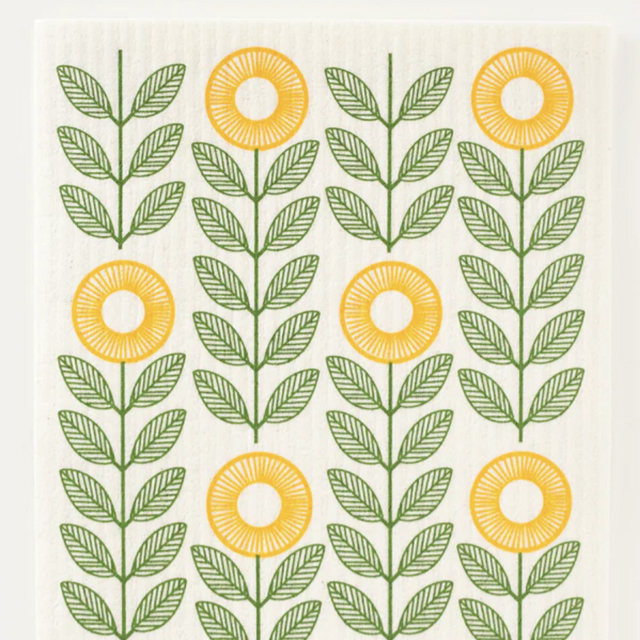Sunflowers Swedish Dishcloth