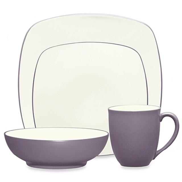 Noritake® Colorwave Square 4-Piece Place Setting in Plum