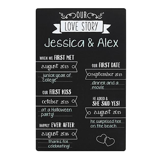 Pearhead® Our Love Story Chalkboard Set