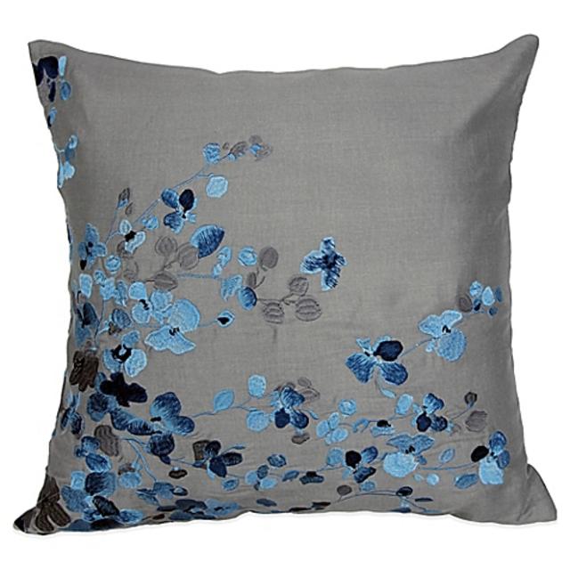 Hycroft Embroidered Square Throw Pillow