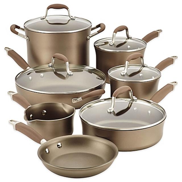 Anolon® Advanced Umber 12-Piece Hard Anodized Nonstick Cookware Set