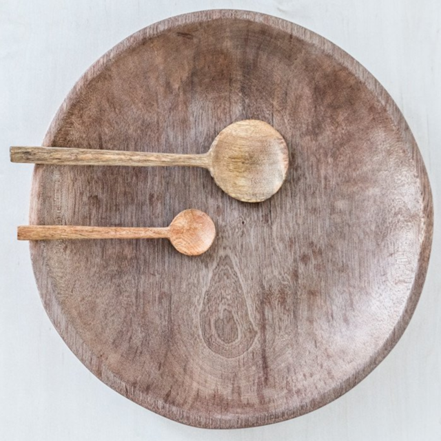 Higuerilla Wood Platter: 14 Inch