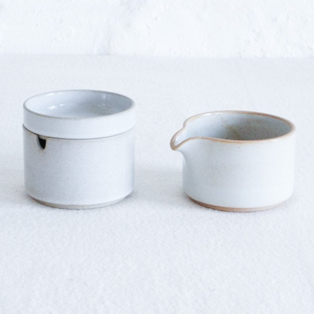 Hasami Porcelain Creamer and Sugar Bowl Set