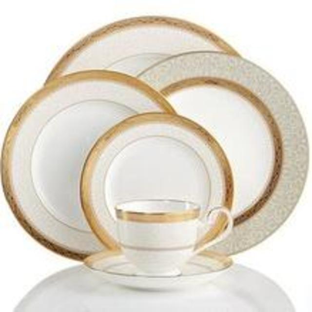 Noritake Dinnerware, Odessa Gold Collection - Five Piece Set