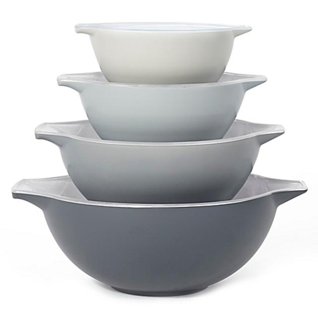 Creo 4-Piece Mixing Bowl Set in Brooklyn Grey