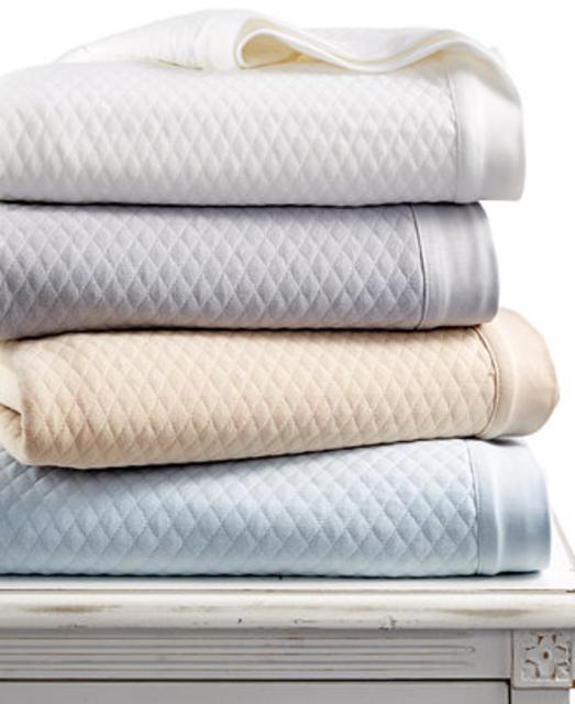 Martha Stewart Collection Quilted Triple Knit Blankets