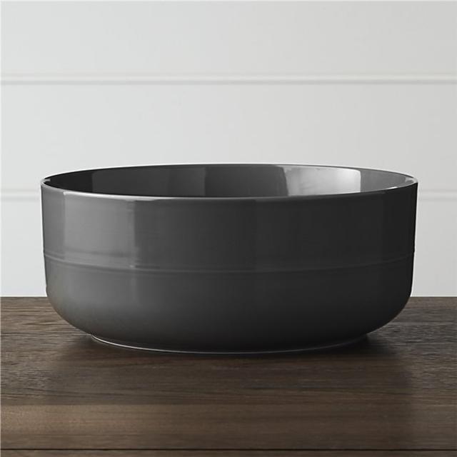 Hue Dark Grey Serving Bowl