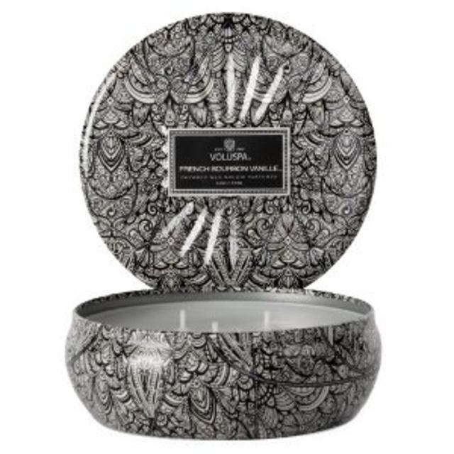 Voluspa French Bourbon Vanille 3 Tin 12 oz