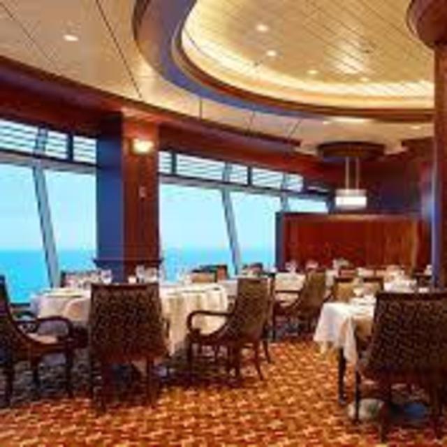 Private dining on the Mediterranean cruise