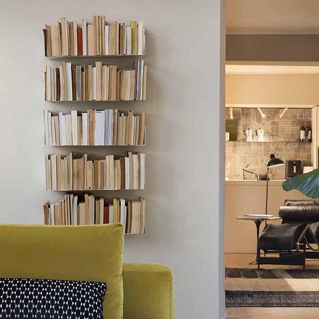 Wall bookshelves Gray U 23,62 inches long - Set of 4