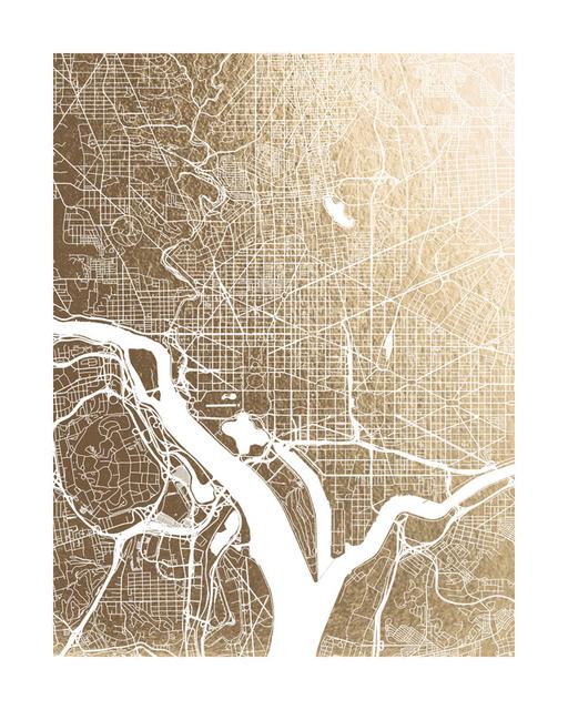 Minted | Washington D.C. Map | 8x10