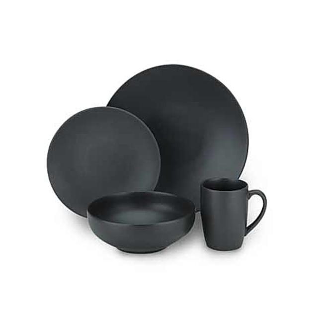 Gibson Home Paradiso Dinnerware Collection in Black