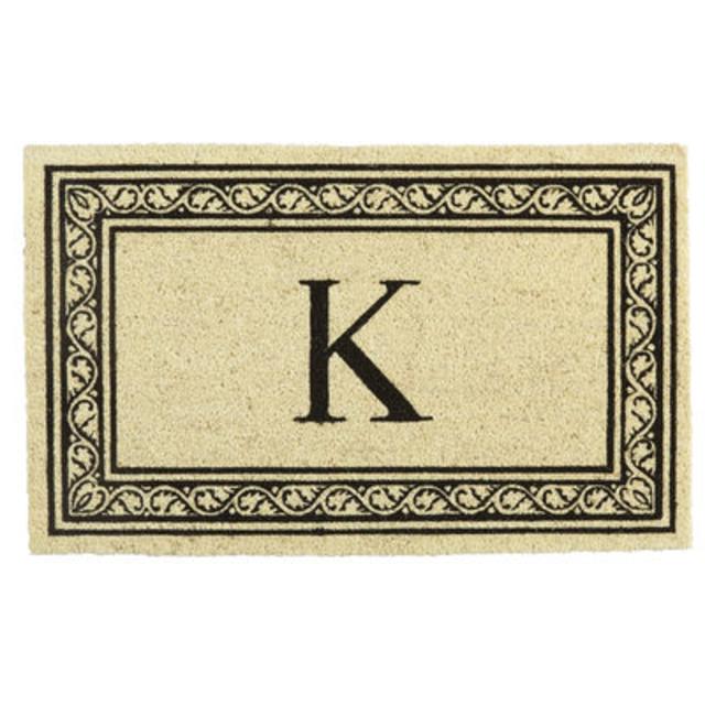 Monogram Doormat - K