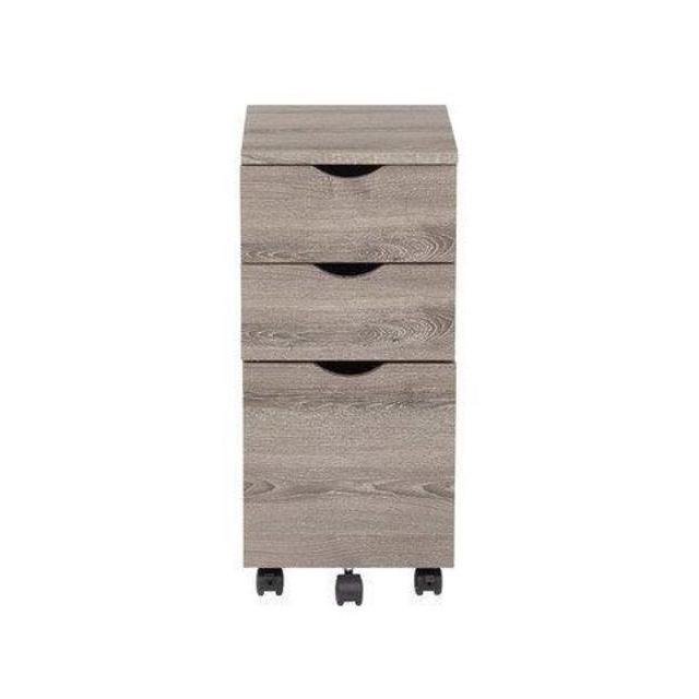 Lois File Cabinet in Dark Driftwood Finish