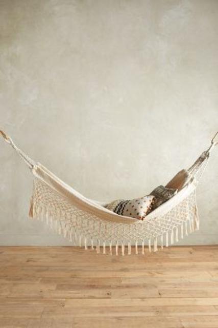 Fringed Macramé Hammock