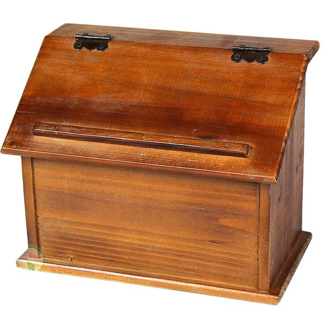 Old Style Wooden Podium Recipe Box