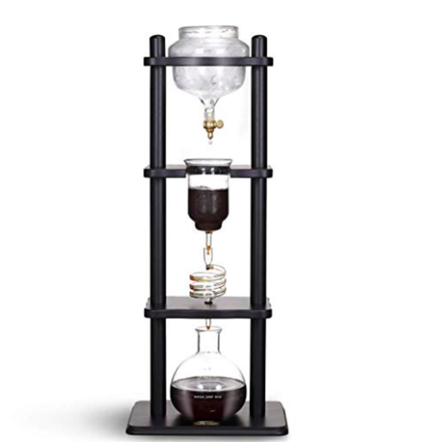 YAMA Glass Brown Frame Cold Brew Drip Coffee Maker