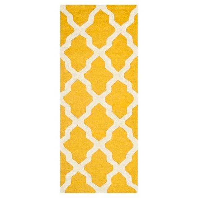 Safavieh Maison Textured Rug, Gold/Ivory (2'6"x10' runner)