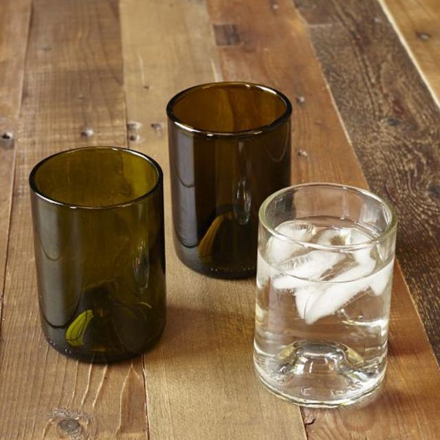 Recycled Wine Bottle Glassware Set - 12 oz.