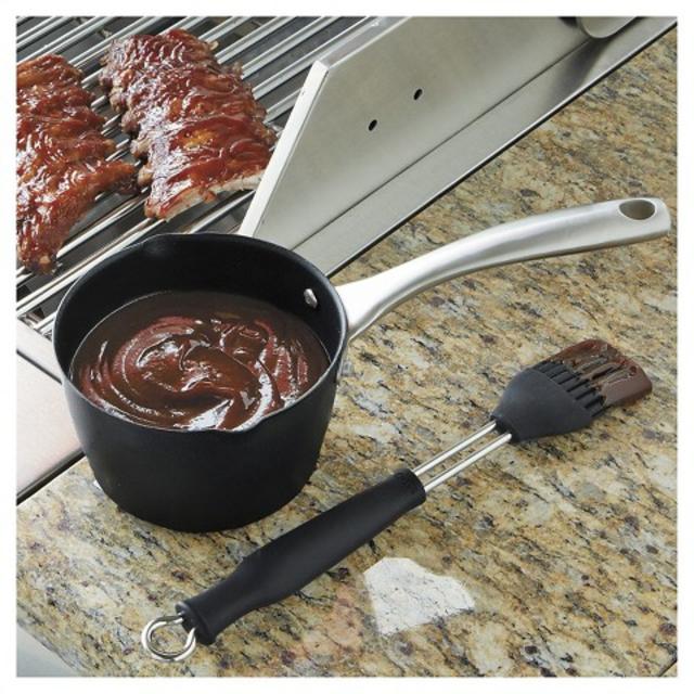 CHEFS Nonstick Carbon Steel Basting Pot - Grey (1 qt)