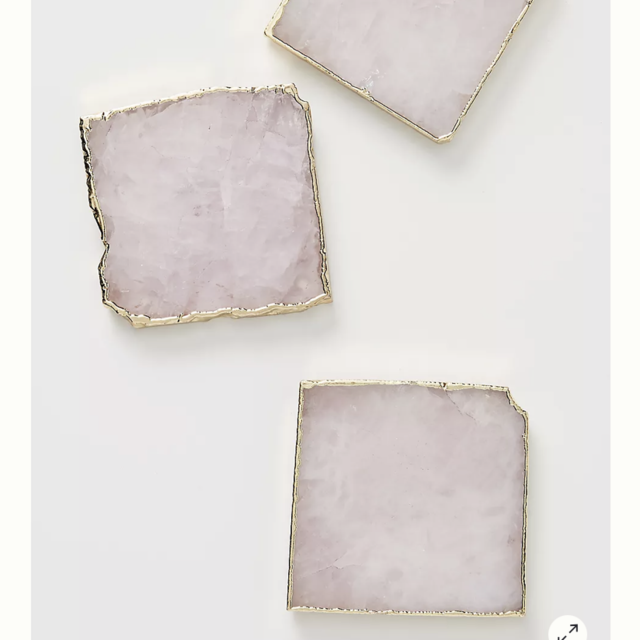 Rose Quartz Agate Coaster