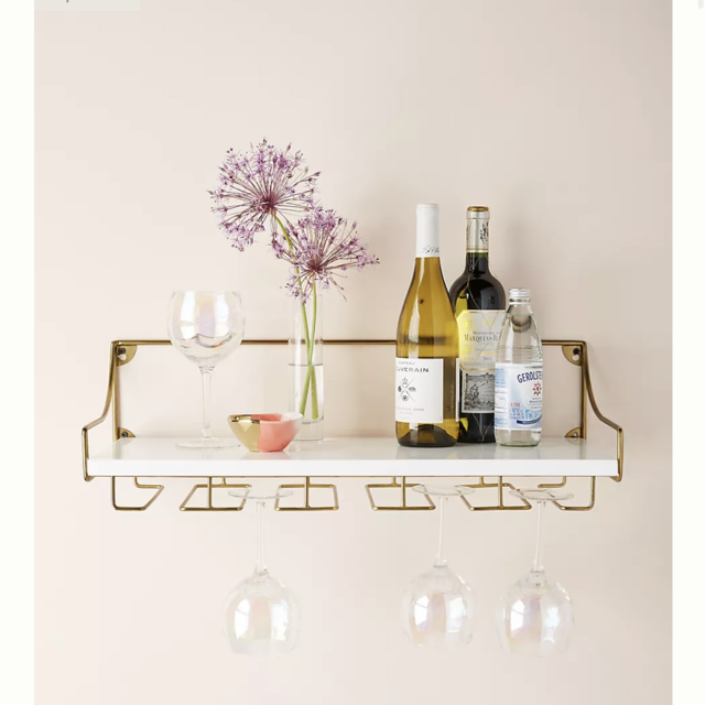 Mayfair Wall-Mounted Wine Glass Shelf