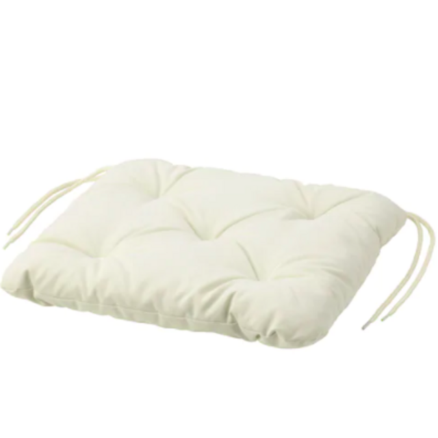 KUDDARNA Chair pad, outdoor, beige, 14 1/8x12 5/8 "