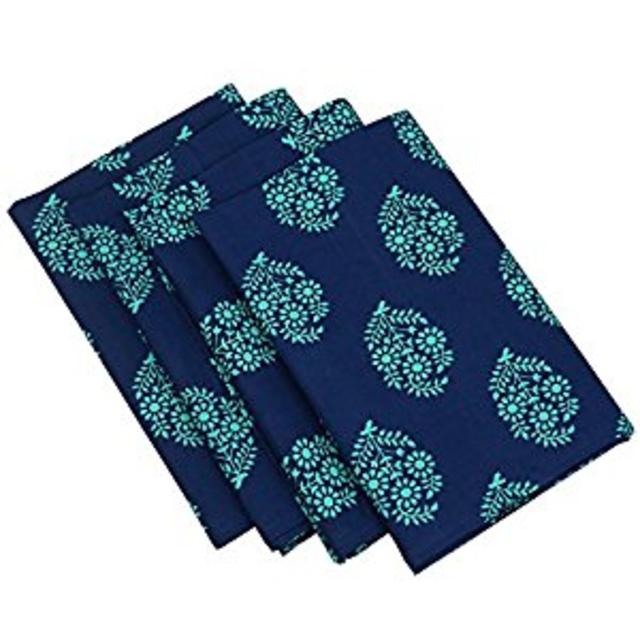 Hand-printed napkins
