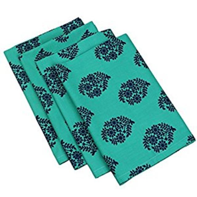 Hand-printed napkins