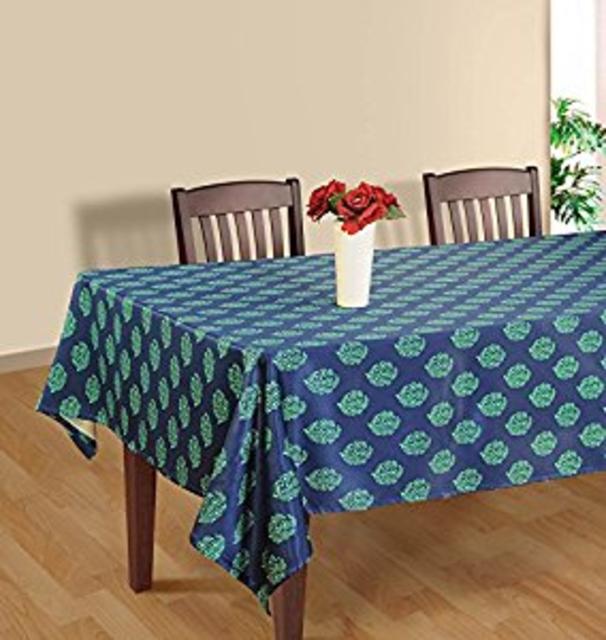Blue and Aqua Rectangular Table Cloth