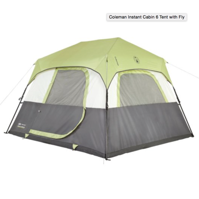 Coleman Instant Cabin 6 Tent with Fly