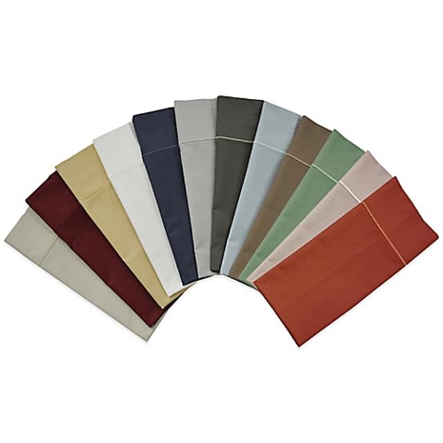 Damask Solid 500-Thread-Count Egyptian Cotton King Sheet Set in Grey