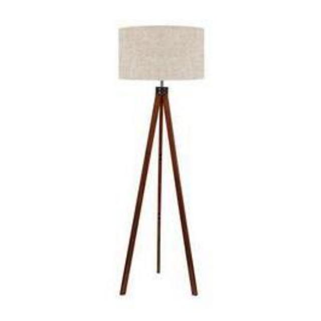 LEPOWER Wood Tripod Floor Lamp