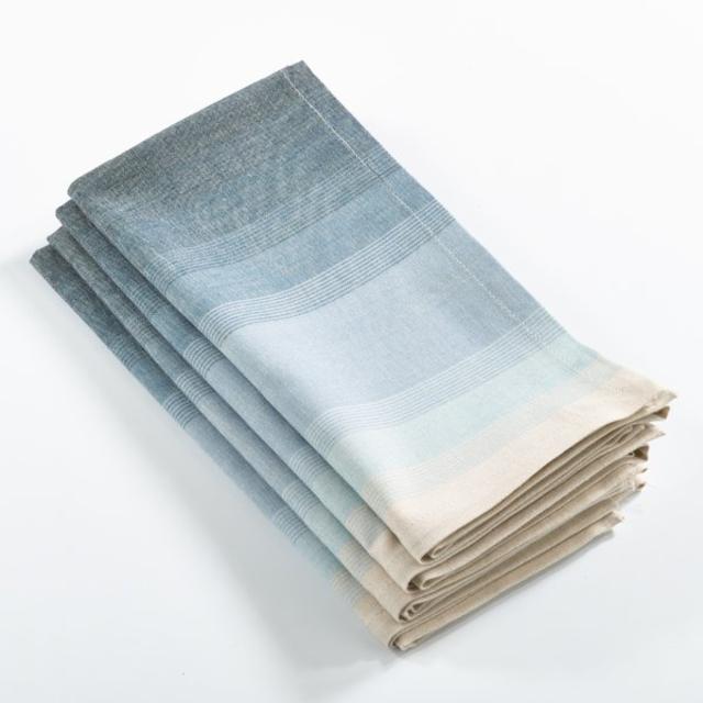 Hillview Ombre Cotton Dinner Napkin                                    by                                      Breakwater Bay