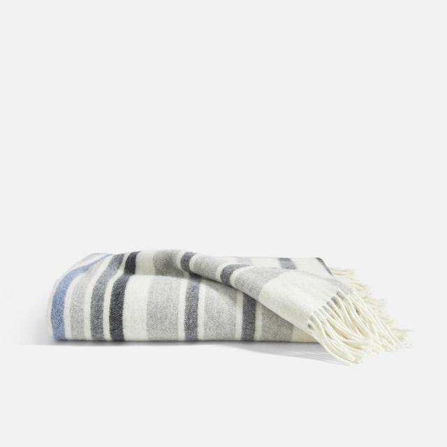 Lambswool Throw in Stripe