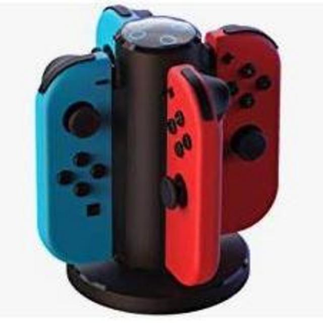 Joycon Charging Dock for Switch Controller, Switch Accessories Compatible Switch Joycon,4 in 1 Switch Charger for Switch with a Micro-USB Charging Cord-HONCAM