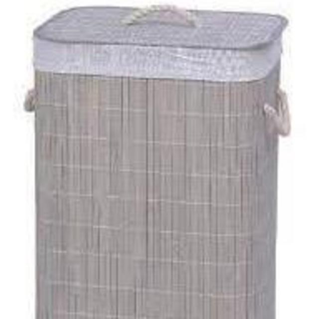 Home Basics Rectangular Bamboo Hamper