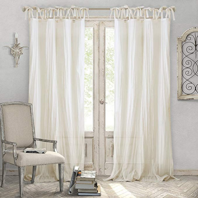 Crushed Semi-Sheer Drapes