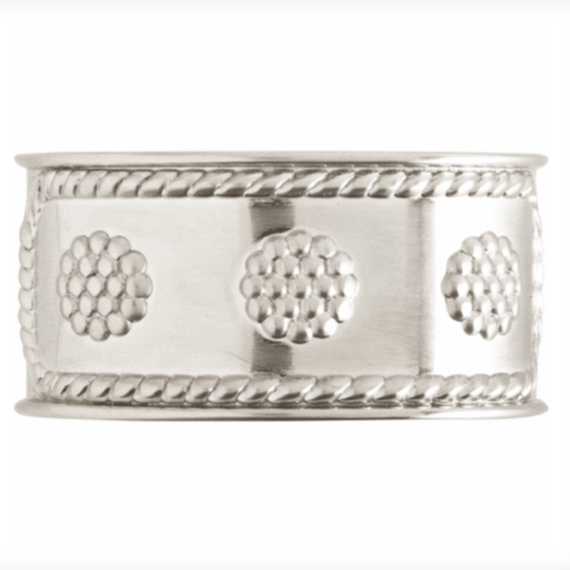 Juliska Berry and Thread Metal Napkin Ring Bright Satin