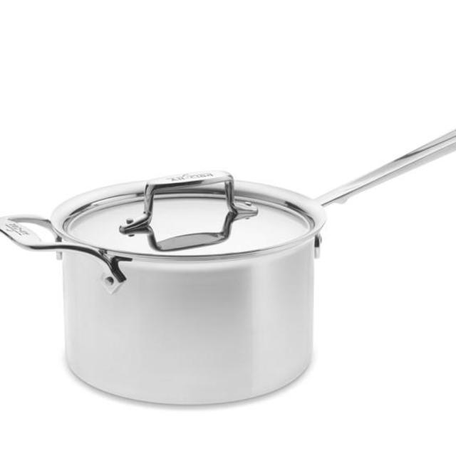 All-Clad d5 Stainless-Steel Saucepan, 4-Qt