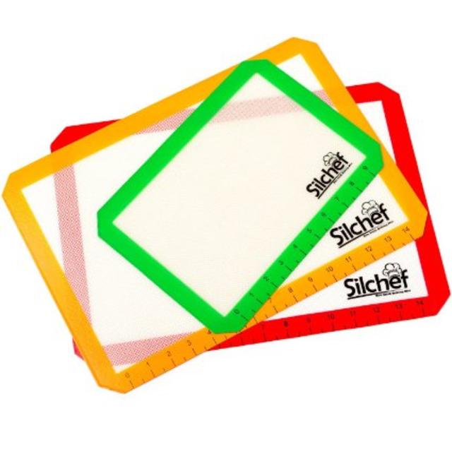 Silicone Baking Mat Set - 3pk - FDA Approved - 2 x 16.5" x 11 6/8 and 1 x Small size 11.5" x 8.5"