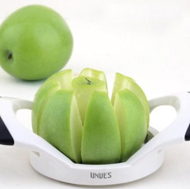 Unves Stainless Steel Apple Slicer Apple Corer and Apple Cutter, Black