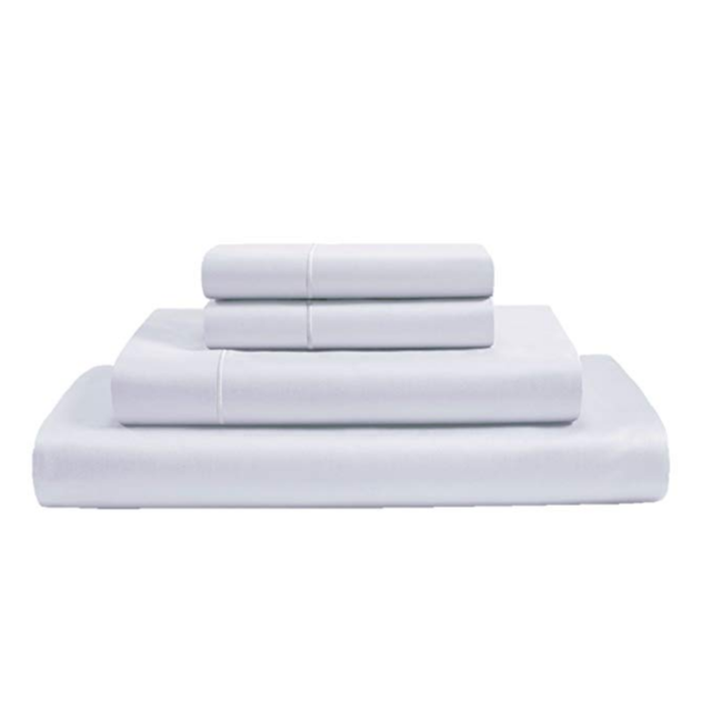 800-Thread-Count Egyptian Cotton Deep Pocket Sateen Weave King Sheet Set, White