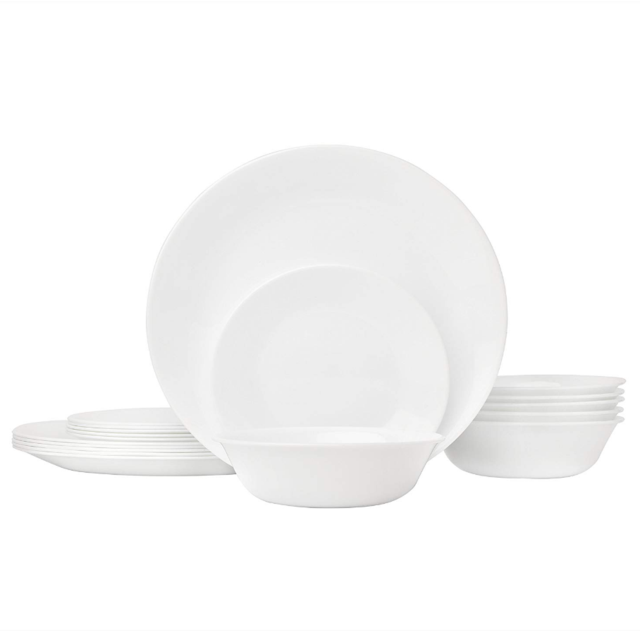 Corelle Winter Frost White Dinnerware Set (18-Piece, Service for 6)
