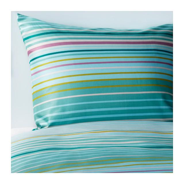 PALMLILJA				Duvet cover and pillowcase(s), turquoise