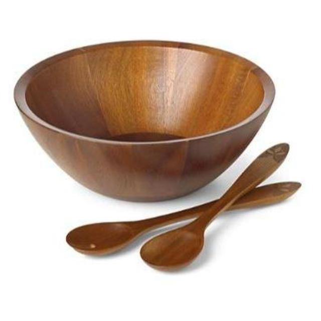 Northern Indigo Wood 3 Piece Salad Set - 100% Exclusive