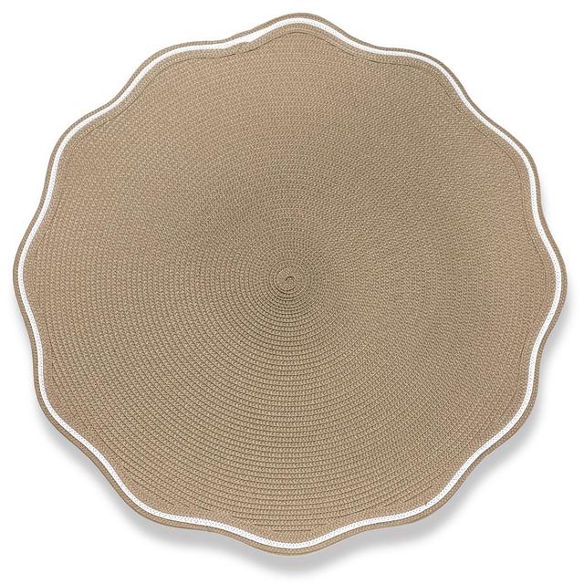 Piped Trim Placemat | Ivory Dust