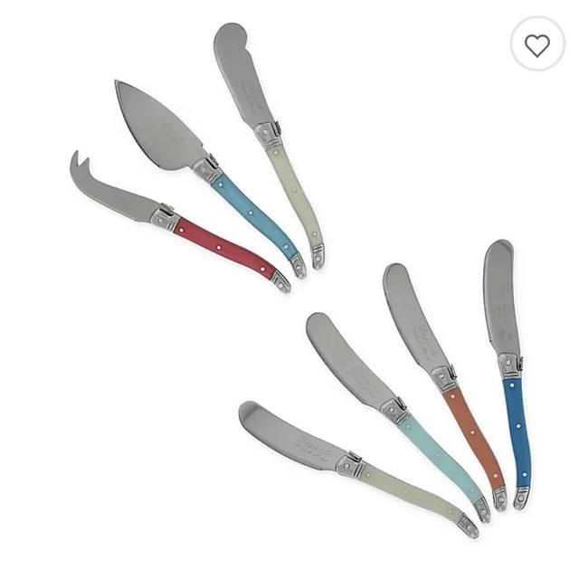 Laguiole® by French Home 7-Piece Coral Knife and Spreader Set