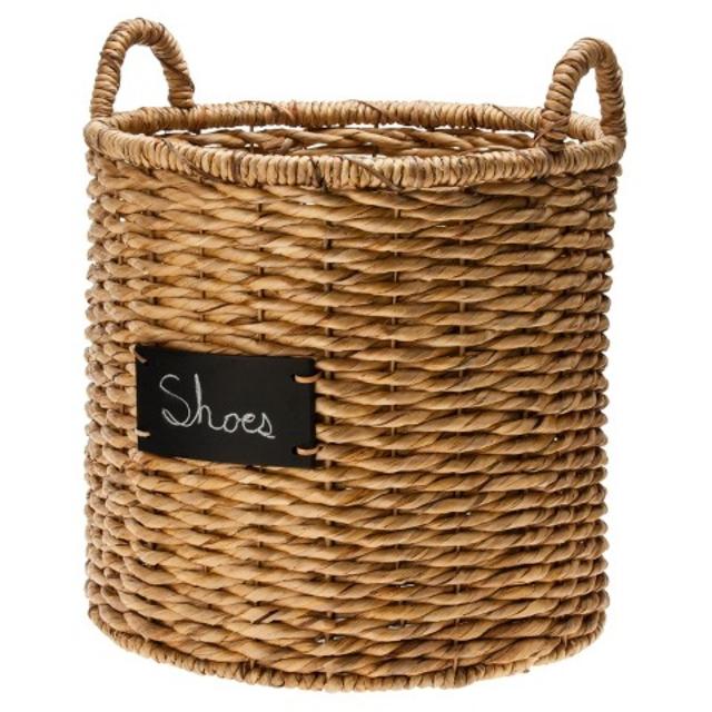 Smith & Hawken™ Round Decorative Basket with Chalkboard